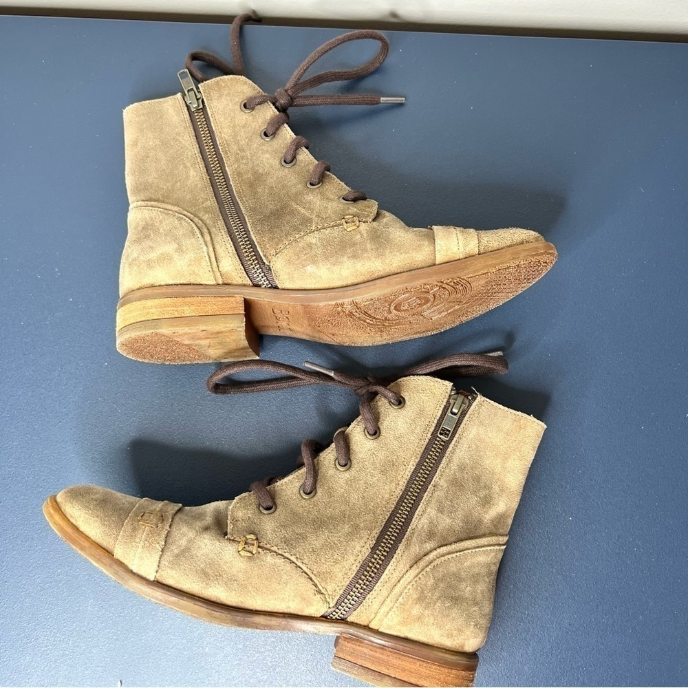 Born Women's Dunay Brown Distressed Suede High Top Lace Up Boot Size 6 Women’s - Picture 12 of 17